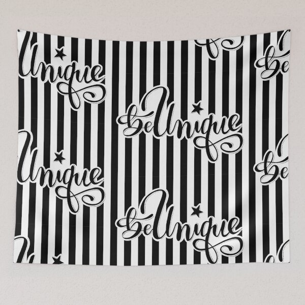 Item preview, Hand Lettered Be Unique with Lined Background designed and sold by Carleah Unique.