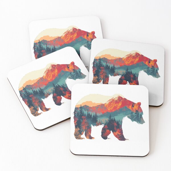 Item preview, Bear Mountains Landscape designed and sold by NicolasGlowArt.