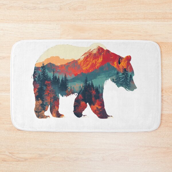 Item preview, Bear Mountains Landscape designed and sold by NicolasGlowArt.