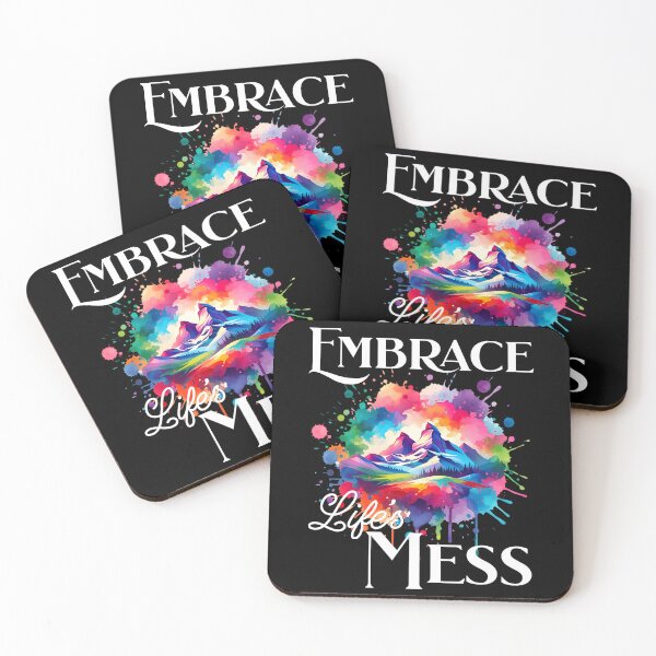 Item preview, Embrace Life's Mess - Watercolor motivational designed and sold by JoksterHaven.