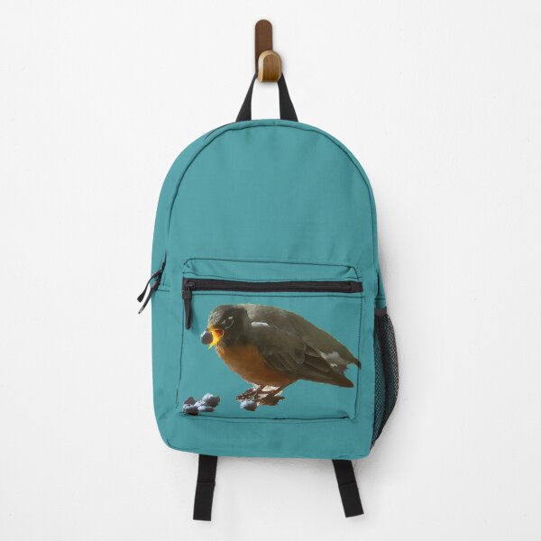 Item preview, Just Mom's Robin Eating Blueberries And Getting His Antioxidants (No Background) designed and sold by Hall-O-Gram.