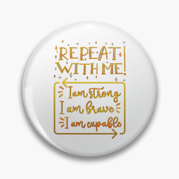 Item preview, Repeat with me, I am brave, I am capable | Empowerment Affirmation designed and sold by ShabayekShop.