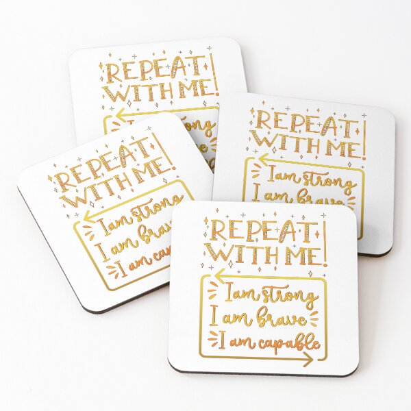Item preview, Repeat with me, I am brave, I am capable | Empowerment Affirmation designed and sold by ShabayekShop.