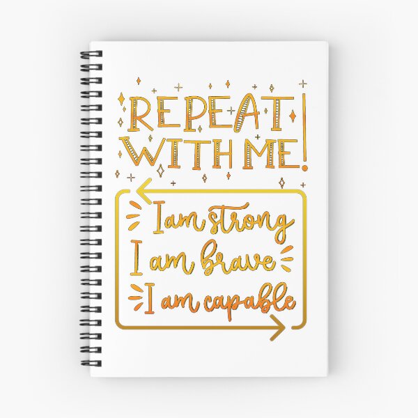 Item preview, Repeat with me, I am brave, I am capable | Empowerment Affirmation designed and sold by ShabayekShop.