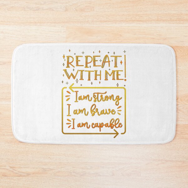 Item preview, Repeat with me, I am brave, I am capable | Empowerment Affirmation designed and sold by ShabayekShop.