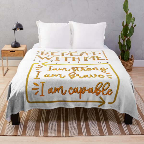 Item preview, Repeat with me, I am brave, I am capable | Empowerment Affirmation designed and sold by ShabayekShop.