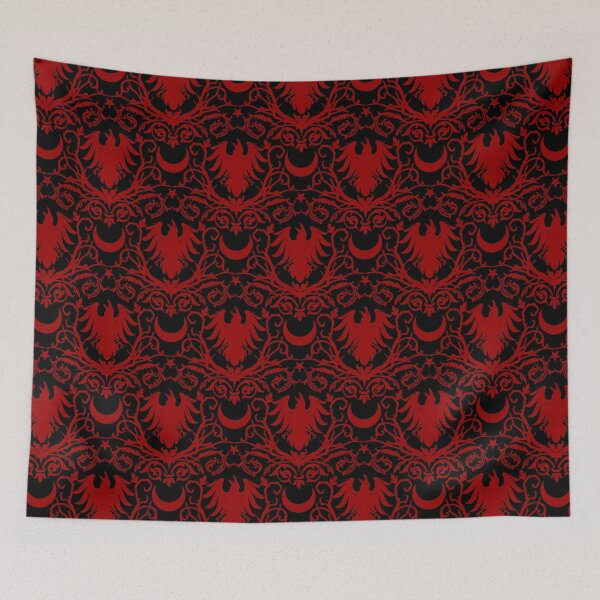 Item preview, Blood Moon Raven Damask designed and sold by RavenWake.