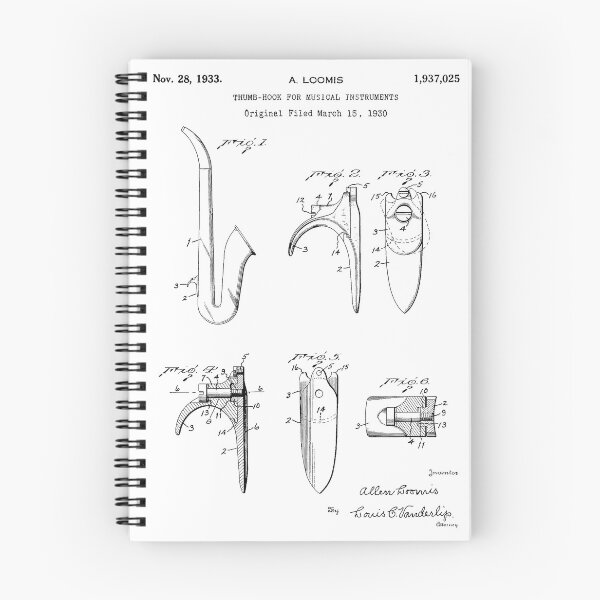 Artikelvorschau, Daumenhaken für Musikinstrument auf weißem Hintergrund entworfen und verkauft von Peek-Designs.
