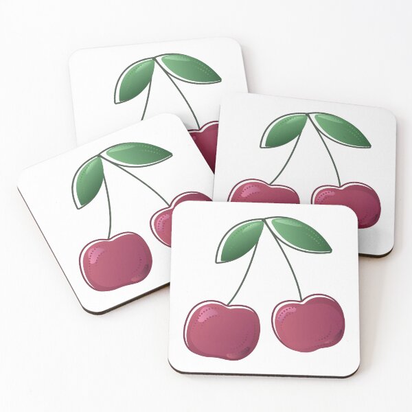 Item preview, Two cherries, gradient illustration designed and sold by OM-lova.