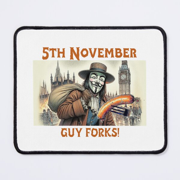 Item preview, 5th November. Sausage on a Fork. Guy Forks designed and sold by Get-Forked.