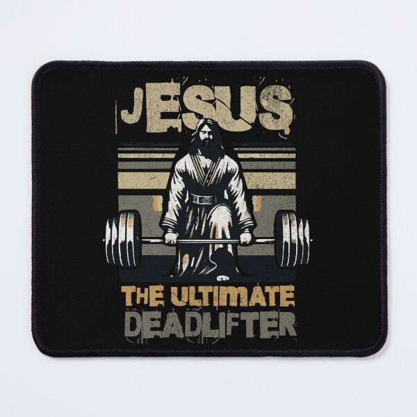 Item preview, Jesus The Ultimate Deadlifter designed and sold by Heather  Wheeler.