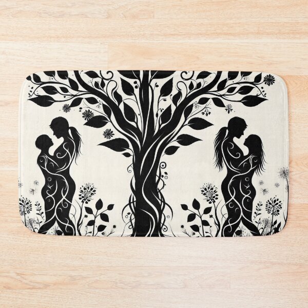 Item preview, Eternal Embrace Silhouettes of Love Within Nature’s Canopy designed and sold by ArtComixHaven.