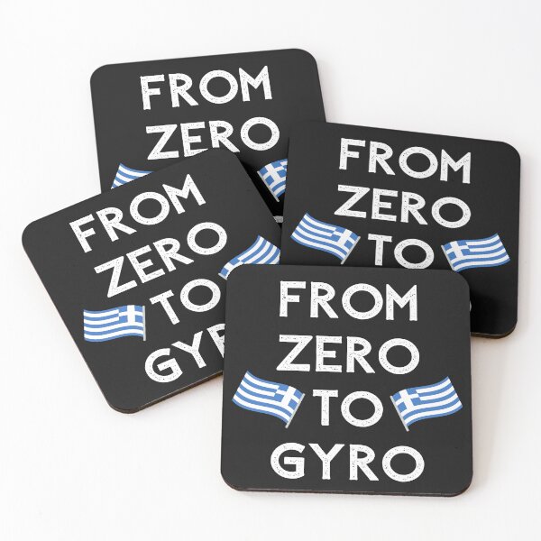 Item preview, Zero To Gyro Greek Flag Greece Pride Ellas  designed and sold by MKCollabs.