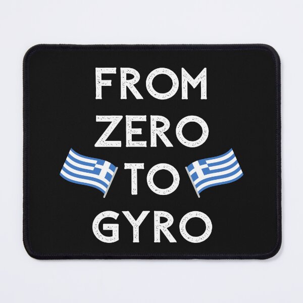 Item preview, Zero To Gyro Greek Flag Greece Pride Ellas  designed and sold by MKCollabs.