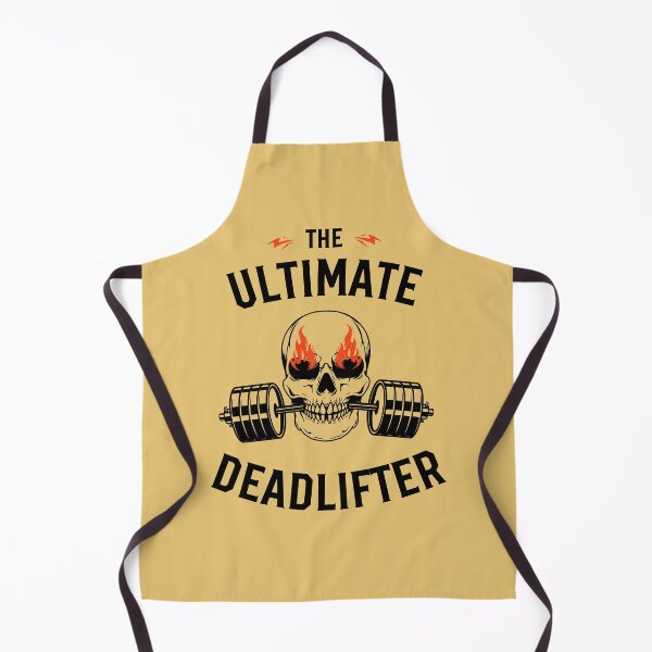 Item preview, The Ultimate Deadlifter | Skull Illustration | Yellow Background designed and sold by RM-Journey.