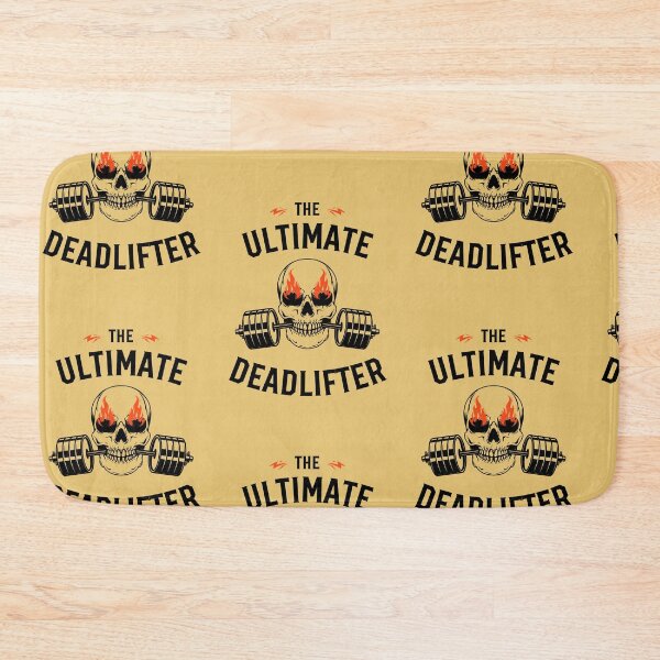 Item preview, The Ultimate Deadlifter | Skull Illustration | Yellow Background designed and sold by RM-Journey.