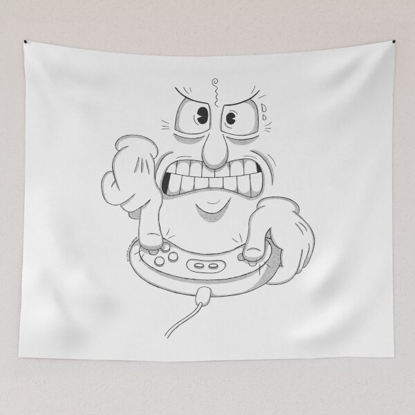 Item preview, Exasperated video gamer designed and sold by paolaalchapar.