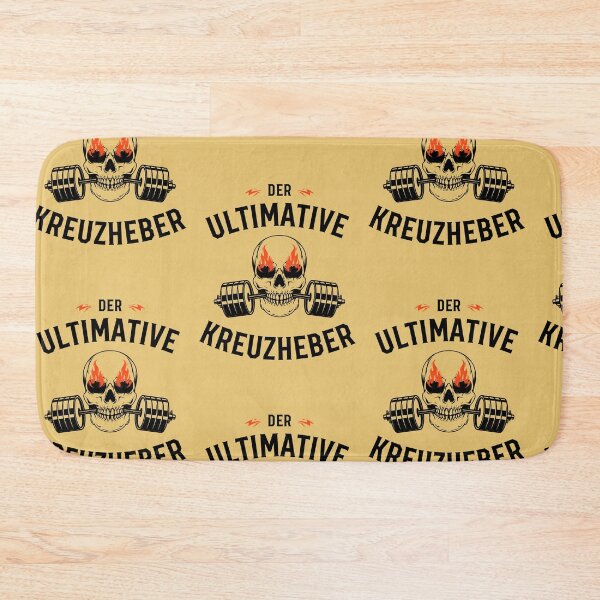 Item preview, Der ultimative Kreuzheber | Skull Illustration | Yellow Background designed and sold by RM-Journey.