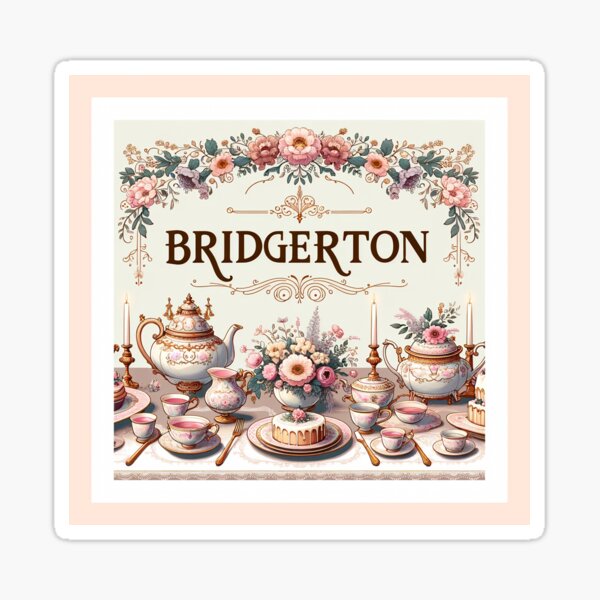 Aperçu de l'œuvre L'heure du thé La Chronique des Bridgerton créée et vendue par GildedNest.