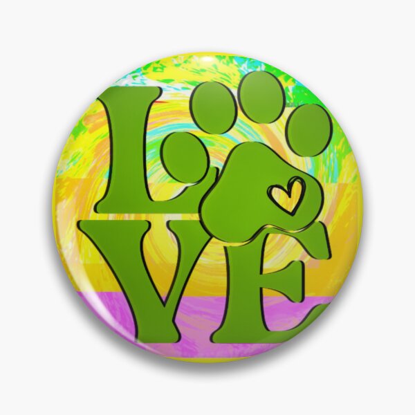 Item preview, Vibrant Paws of Love - Bold Graphic Art for Pet Lovers designed and sold by gleefulme.