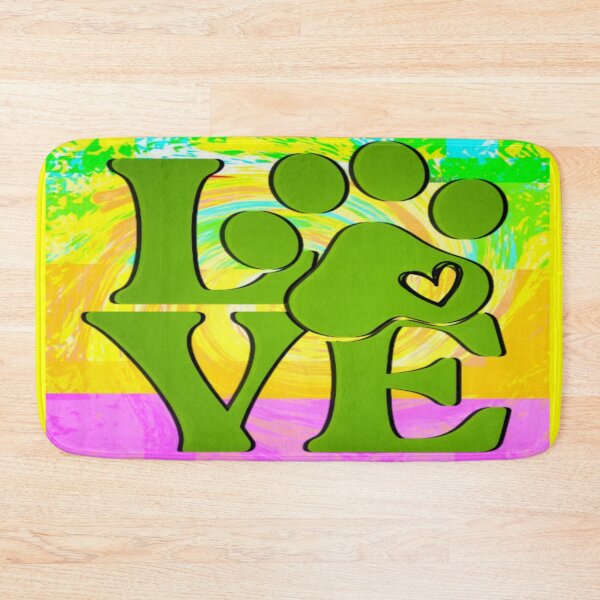 Item preview, Vibrant Paws of Love - Bold Graphic Art for Pet Lovers designed and sold by gleefulme.