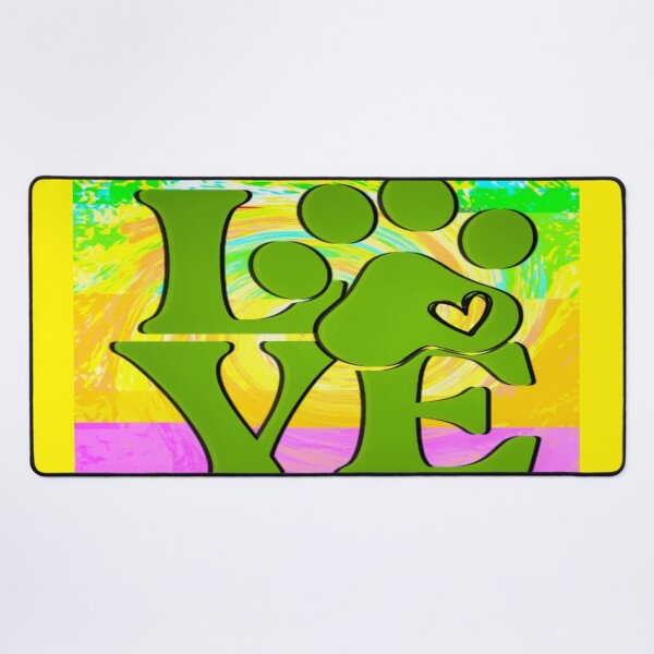 Item preview, Vibrant Paws of Love - Bold Graphic Art for Pet Lovers designed and sold by gleefulme.