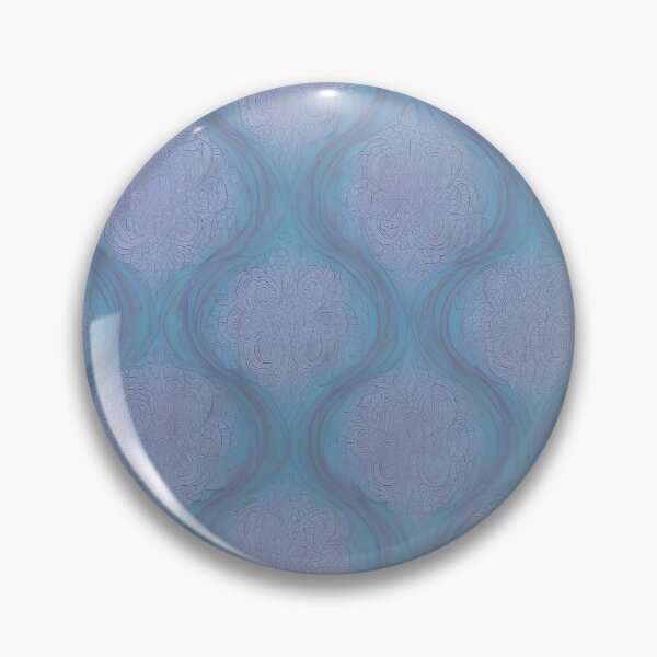 Item preview, Gentle elegance Abstract floral motif in purple on a turquoise-light blue background designed and sold by Frostquest.