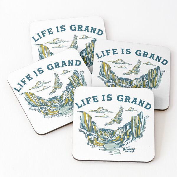 Item preview, Life Is Grand. Grand Canyon National Park Arizona Travel Art designed and sold by The Whiskey Ginger Design Shop.