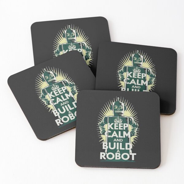 Item preview, Cool t-shirt for robotics lovers-'KEEP CALM AND BUILD A ROBOT !'. designed and sold by Gadget80.