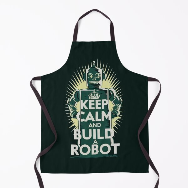 Item preview, Cool t-shirt for robotics lovers-'KEEP CALM AND BUILD A ROBOT !'. designed and sold by Gadget80.