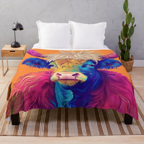 Item preview, Anthropomorphic Hipster Highland Cow Portrait designed and sold by GulDesignCo.
