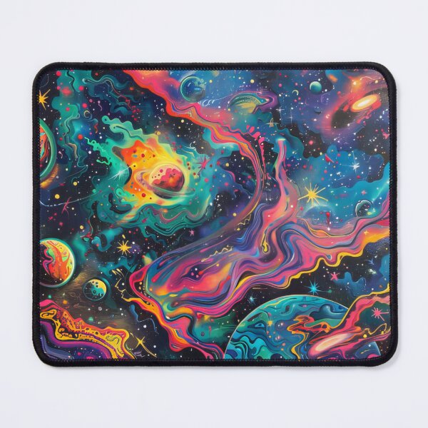 Item preview, Vibrant Color Space Pattern: Galactic Elegance designed and sold by PaperCrazed.