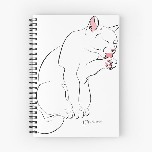 Item preview, Kitten licking her paw - by Karen Little of Littleviews designed and sold by Littleviews.