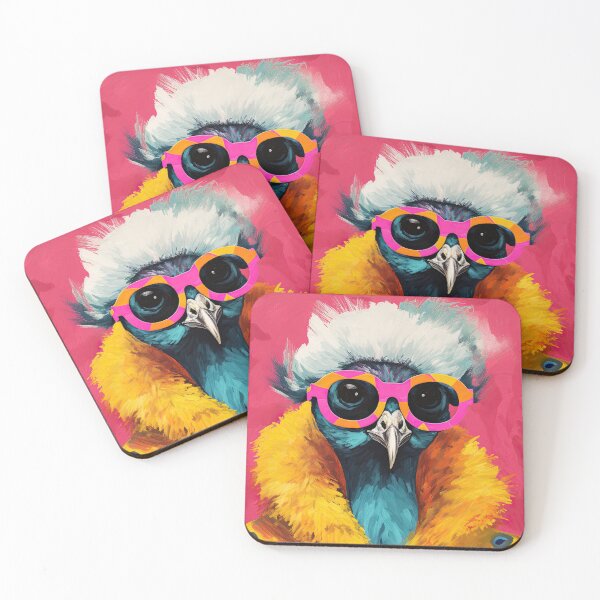 Item preview, Funky Peacock in Colorful Sunglasses Anthropomorphic Portrait  designed and sold by GulDesignCo.