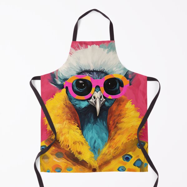 Item preview, Funky Peacock in Colorful Sunglasses Anthropomorphic Portrait  designed and sold by GulDesignCo.