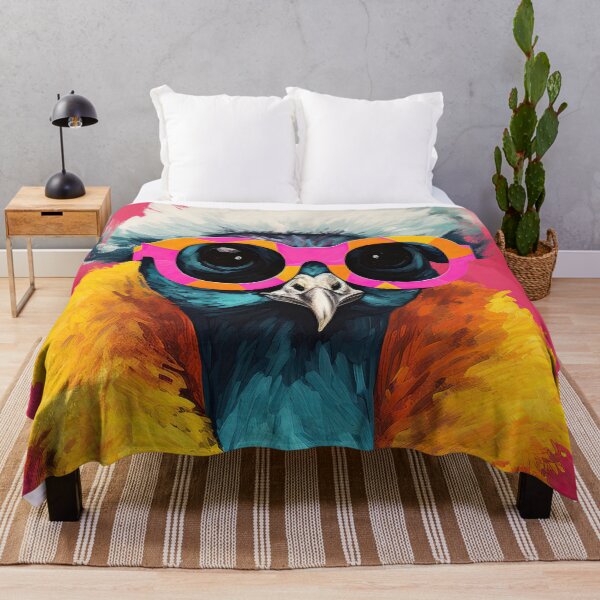 Item preview, Funky Peacock in Colorful Sunglasses Anthropomorphic Portrait  designed and sold by GulDesignCo.