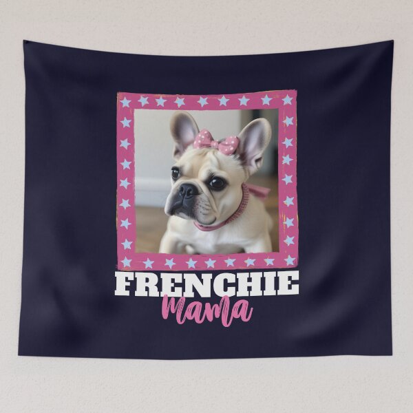 Artikelvorschau, Frenchie Mama Lustige Bulldogge Rosa Schleifen Haustier Liebhaber Mama entworfen und verkauft von SunfullyYours.