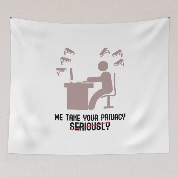 Item preview, We Take Your Privacy Seriously Sarcastic Hacker designed and sold by CreativeStrike.