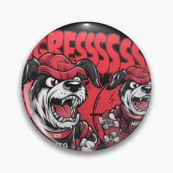 Item preview, Aggressive Skating Dog designed and sold by Ocdawa.