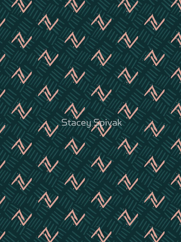 Thumbnail 4 of 4, Samsung Galaxy Phone Case, Thatched Chevron || Abstract Repeating Pattern designed and sold by Stacey Spivak.