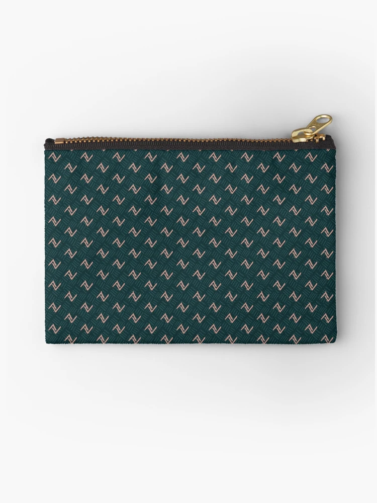 Thumbnail 1 of 4, Zipper Pouch, Thatched Chevron || Abstract Repeating Pattern designed and sold by Stacey Spivak.