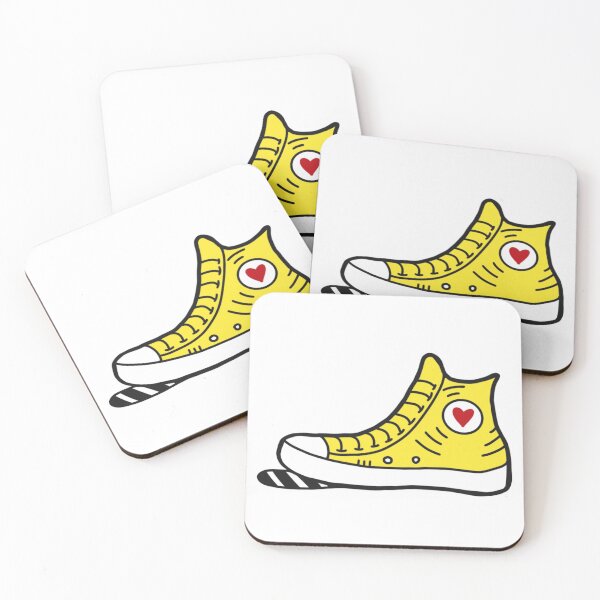 Item preview, Yellow Heart Sneaker designed and sold by StrawberryUnicornCo.
