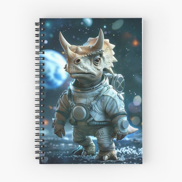 Item preview, Adorable Tiny Triceratops Space Explorer on Uncharted World designed and sold by Mullet Monkey.