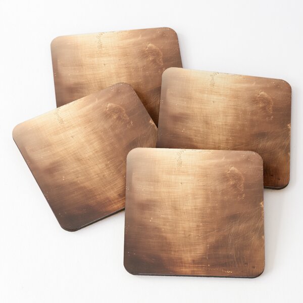 Item preview, Brushed metal copper metallic texture designed and sold by Daydreamsatdawn.