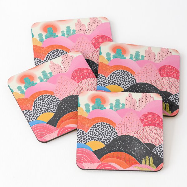 Item preview, Vintage Japanese Lithograph of Abstract Scenery designed and sold by GulDesignCo.