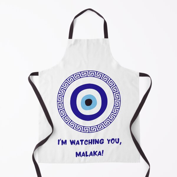 Item preview, Im Watching You, Malaka! Funny Greek Protective Eye Greek Key designed and sold by Rebel-Design.