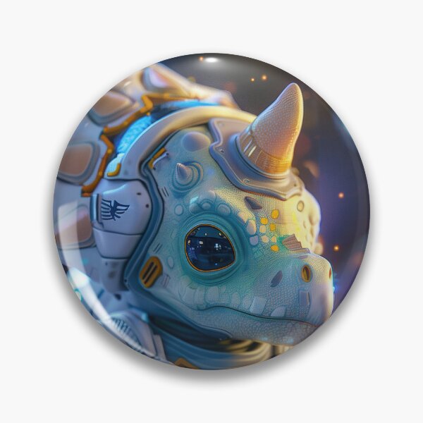 Item preview, Charming Triceratops Astronaut Ventures Across Alien Terrain designed and sold by Mullet Monkey.