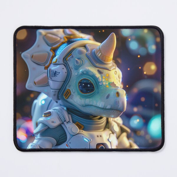 Item preview, Charming Triceratops Astronaut Ventures Across Alien Terrain designed and sold by Mullet Monkey.