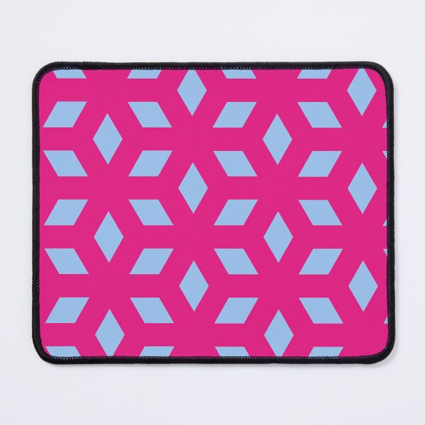 Item preview, Blue Cube Silhouette Diamond Snowflake Pink Universal Canvases designed and sold by Alchemy-A-La-G.