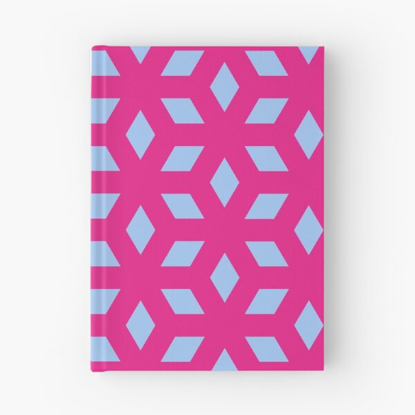 Item preview, Blue Cube Silhouette Diamond Snowflake Pink Universal Canvases designed and sold by Alchemy-A-La-G.